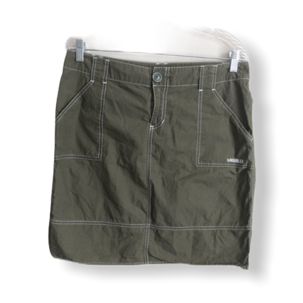 Hurley Olive Green Utility Skirt